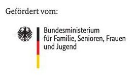 Logo Bundesministerium für Familie, Senioren, Frauen und Jugend, welches das Projekt "Miteinander - Füreinander" fördert