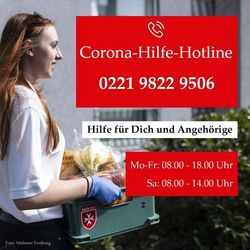 Die Corona-Hilfe-Hotline der Malteser ist von montags bis freitags jeweils von 8 bis 18 Uhr und am Sonnabend von 8 bis 14 Uhr erreichbar.